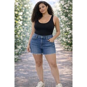 197 Levi’s High Rise Denim Shorts 29 Frayed Hem Cutoff Blue Jean Women